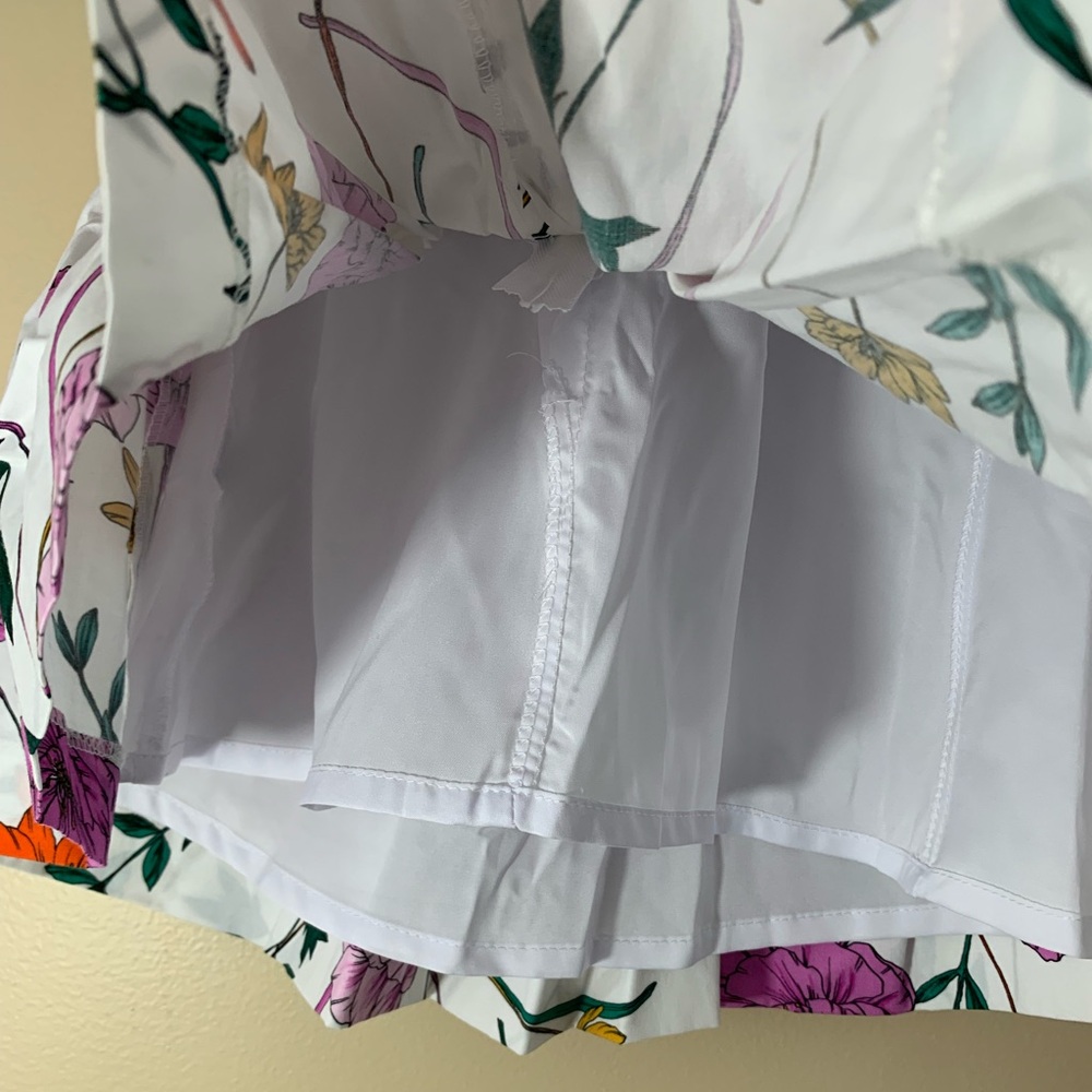 Milly minis summer floral print dress with spaghetti shoulder straps. Size 2/3 - Picture 8 of 11